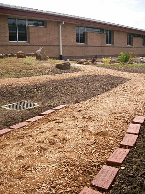 Brick pathways 