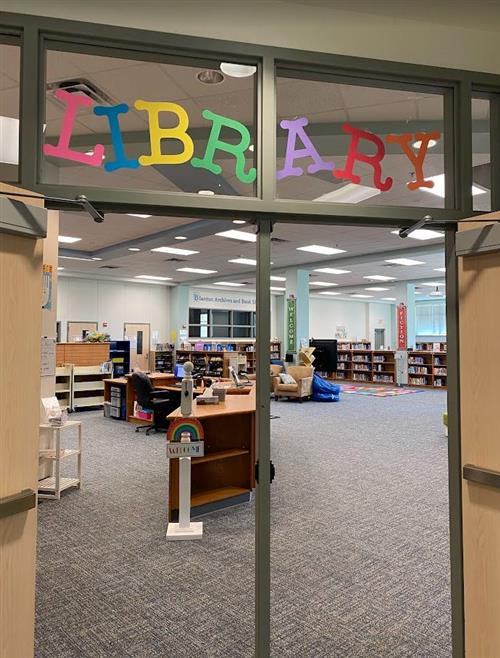 Photo of library entrance