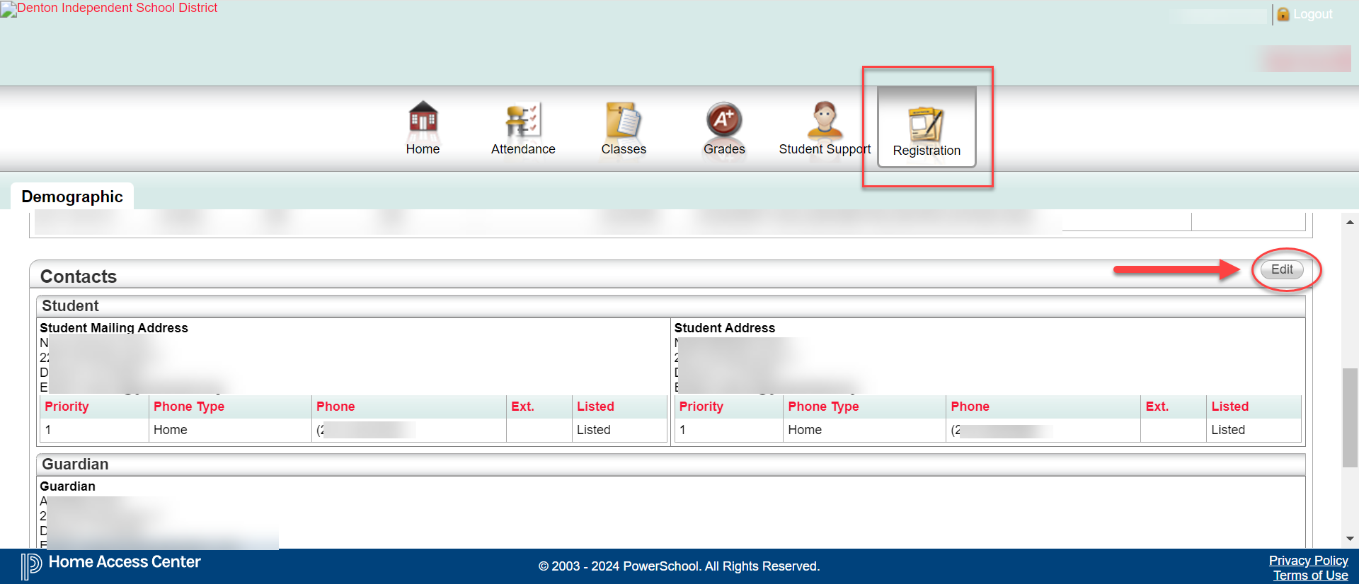 HAC login procedures