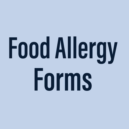 Food Allergy Forms 