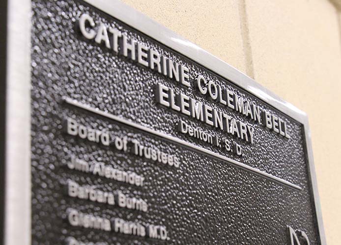 metal plaque