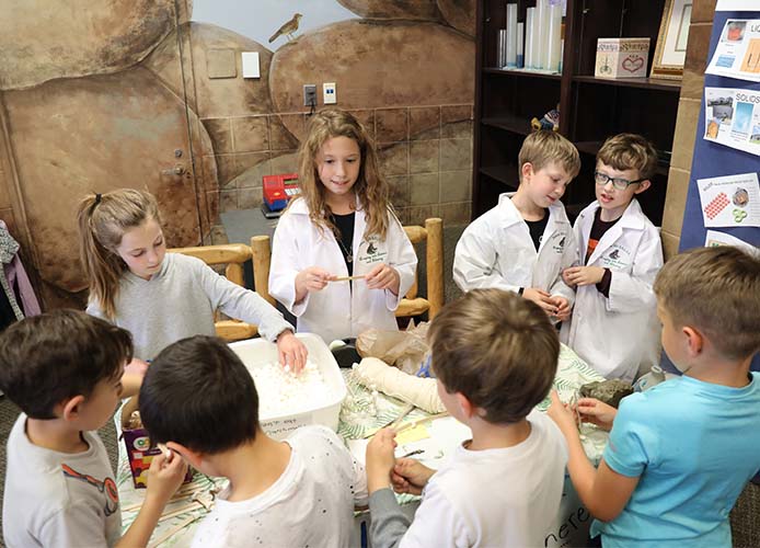 students working together