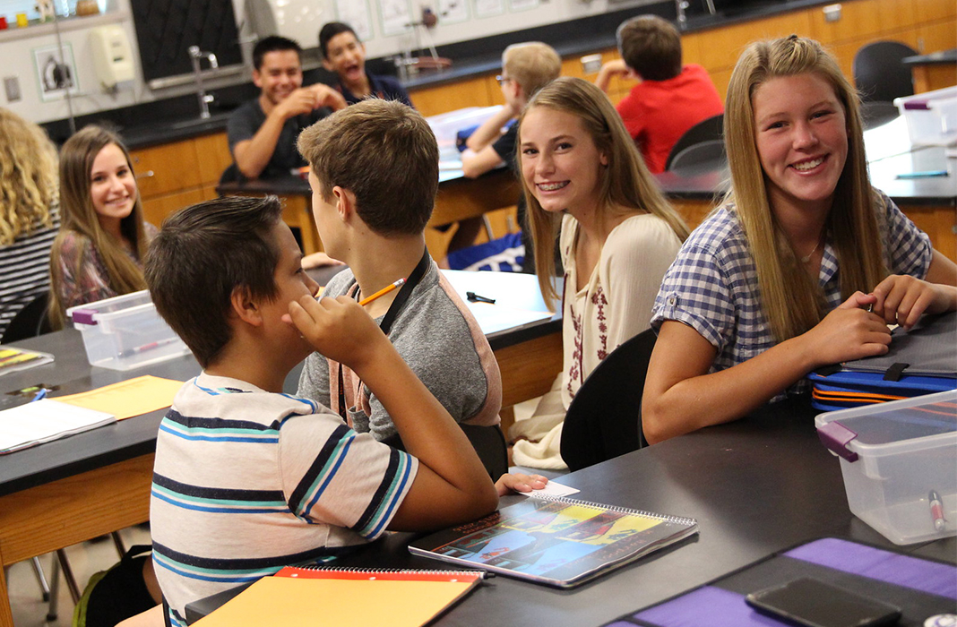 students in a classroom