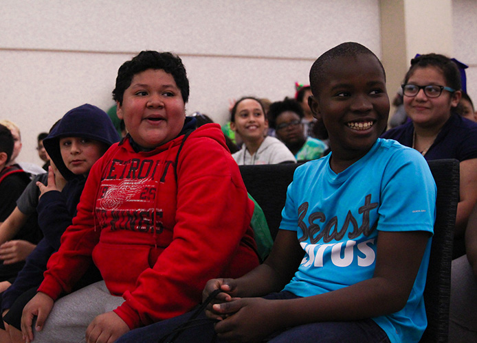 students sitting 