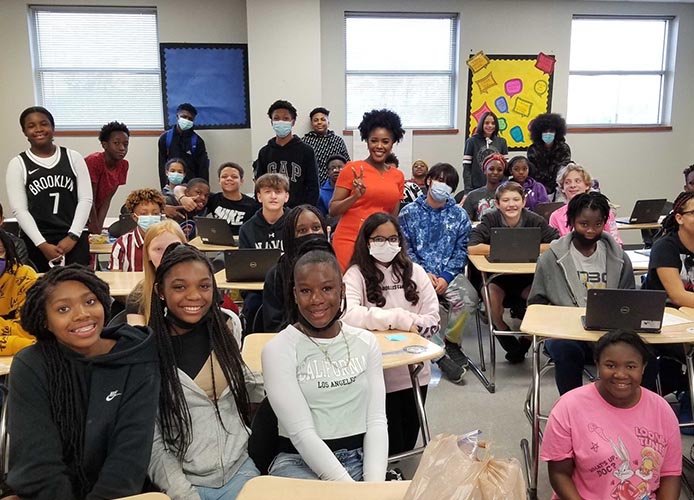 students in a classroom
