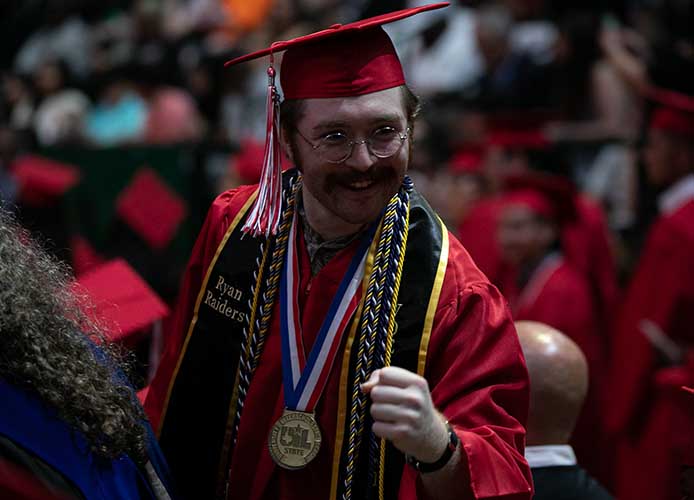 student graduating