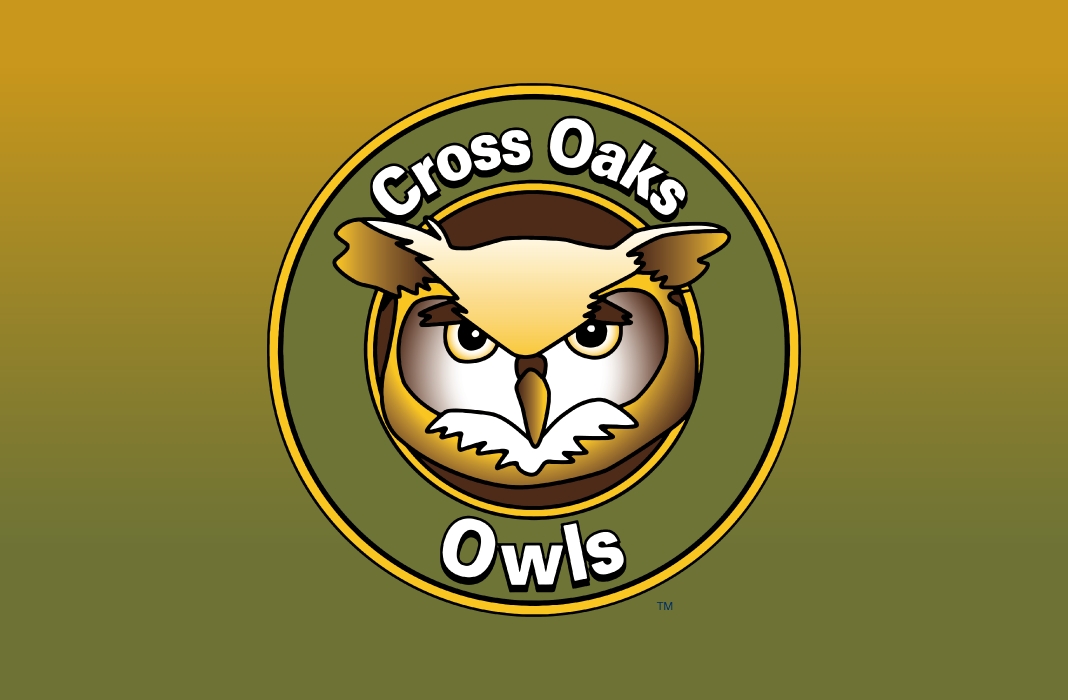 Cross Oaks Logo, Gradient Background