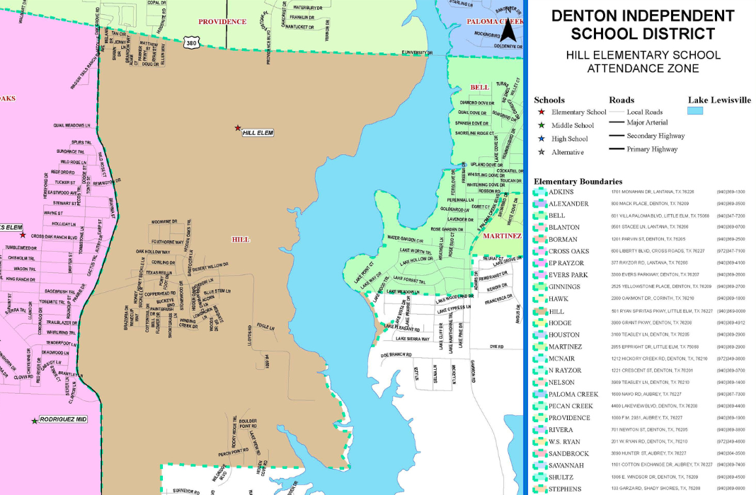  Hill Elementary Map