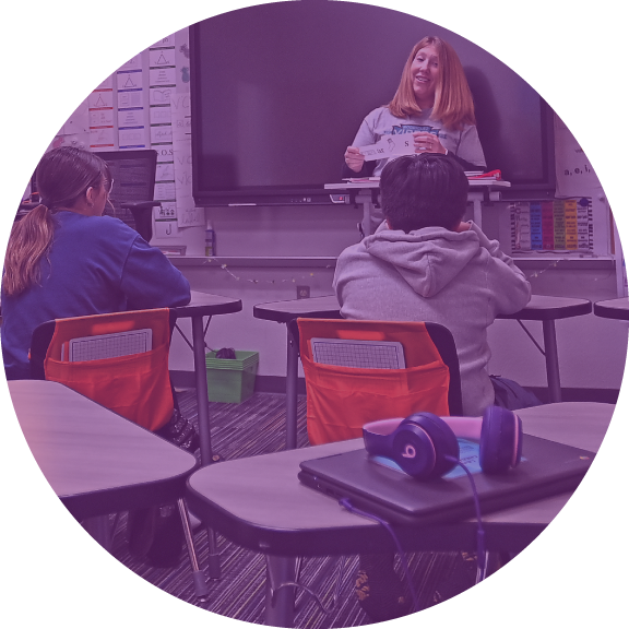 Students in a classroom